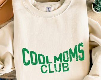 Cool Moms Club Graphic – Typography Mama Super Woman Graphic Transparent SVG PNG Digital Download Shirt Design