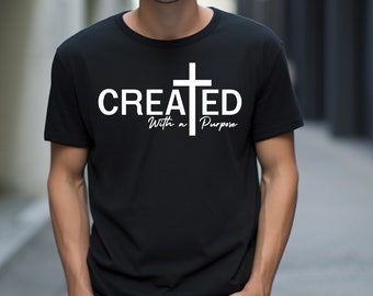 Created With a Purpose SVG PNG PDF, Christian Svg, Self Love Svg, Easter Svg, Worthy Svg, You Matter Svg, Religious Svg, Faith Svg,Jesus Svg