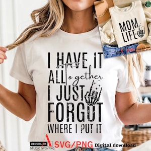 Funny Mom Life SVG PNG: Sarcastic Mother&#39;s Day Design (Digital Download)