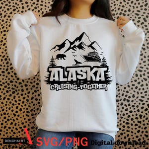 Alaska Cruise 2025 SVG: Design per maglietta da viaggio in famiglia (download digitale)