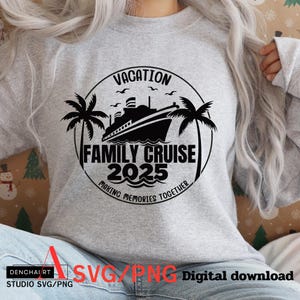 Family Cruise 2025 SVG: Vacation Shirts Design (Digital Download)