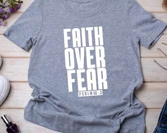 Faith Over Fear SVG: Christian Bible Verse (Digital Download)
