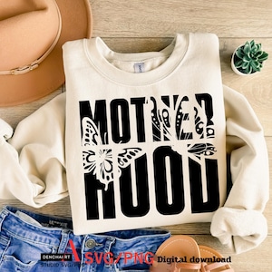 Trendy Mama SVG PNG: Motherhood Graphic Designs (Digital Download