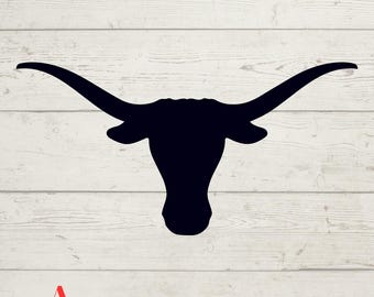 Texas Longhorn Head Digital Download SVG, PNG, digital download