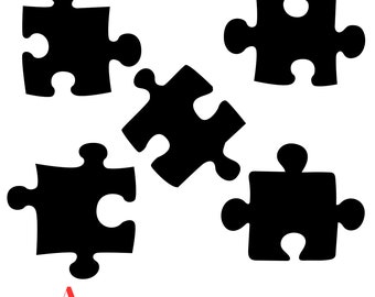 Puzzleteile Clipart: SVG, PNG digitaler Download