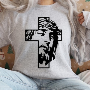 Jesus Cross SVG, Crucifix SVG, Christian Cross SVG, Cross Svg, Easter Svg, Religious Svg, Jesus Svg, Waymaker Svg, Faith Svg,Svg png File
