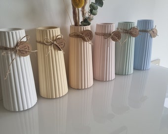 Tall Vase Raysin Flower Vase Fluted Vase Decoration