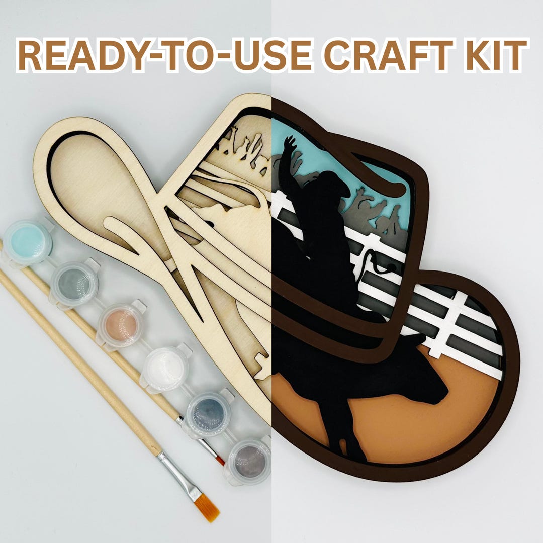 Cowboy Hat Craft Kit: DIY Stampede Rodeo Project - Canadian Souvenir ...