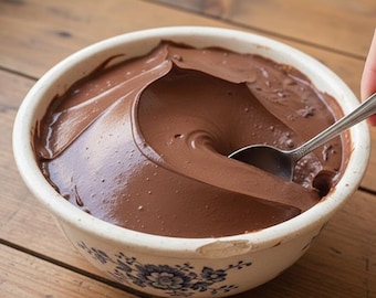VIRAL Creamy Chocolate Mousse Recipe – Authentic & Easy - Baking Dessert for Valentine's Day - Digital Download (PDF)