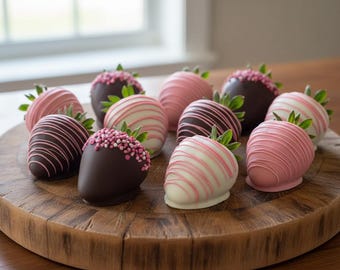 QUICK Chocolate Covered Strawberries for Valentines Day – Authentic & Easy - Baking Dessert for Galentine's Day - Digital Download (PDF)