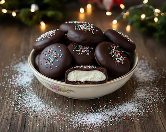 EASY Peppermint Chocolate Patty Cookies Recipe – Authentic & Easy - Baking Dessert for Christmas - Digital Download (PDF)