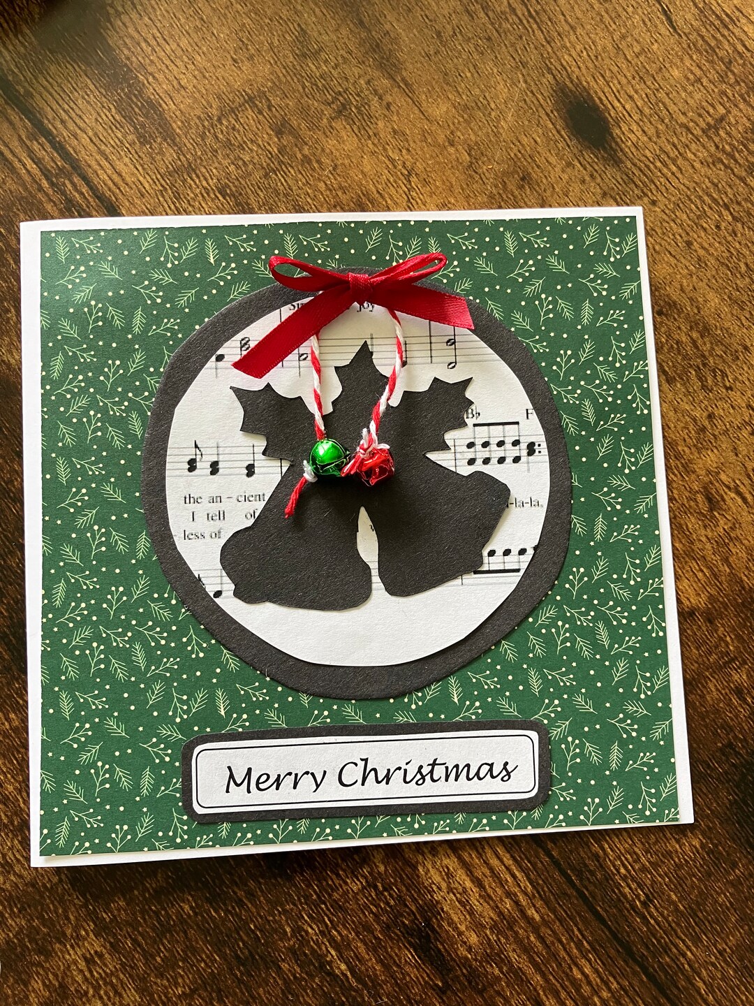 Christmas Card Jingle Bells Etsy UK