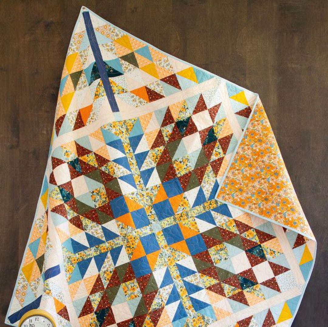 Crown Quilt Pattern PDF | Modern Geometric Quilt Design | Beginner ...
