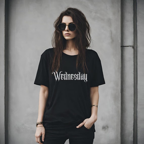 Wednesday t-shirt, trendy shirt, Wednesday shirt, Wednesday gift, trendy shirt, trendy black t-shirt, Wednesday gift, goth chic, black shirt