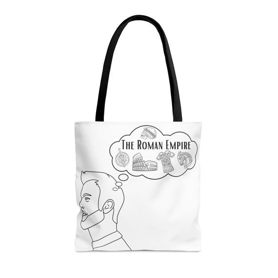 Mens Tote Bag, Gift for Men, Funny Tote Bag, Trendy Roman Empire