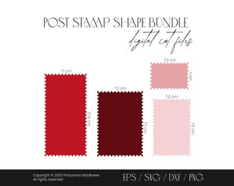 Post stamp shape bundle, Puzzle frame template, Postage label digital svg cut file, Decorative frame, Postage stamp, Wedding invite design