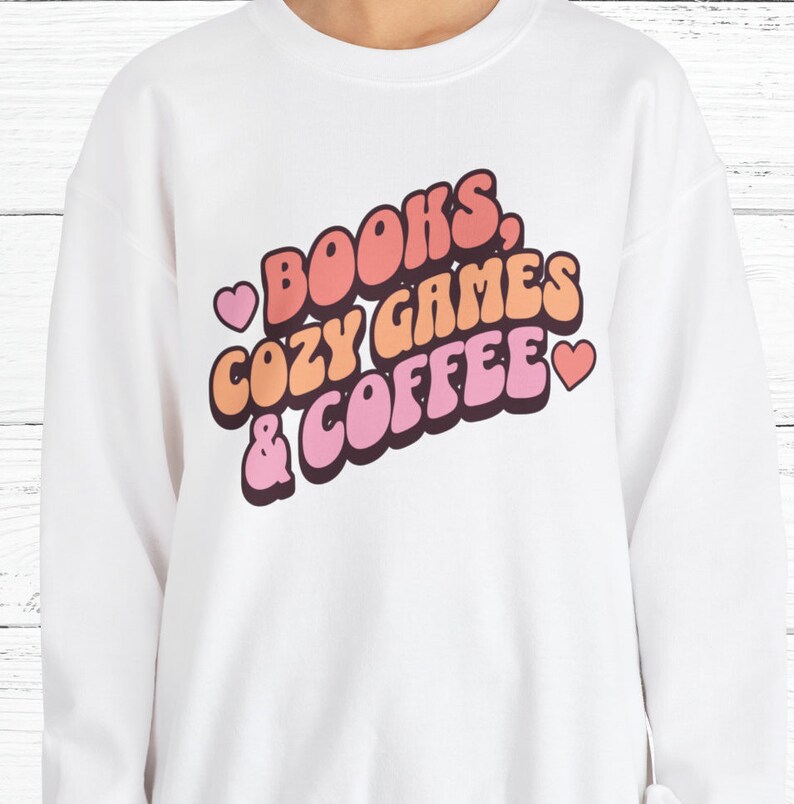 Cozy Gamer Sweatshirt | Cozy Gaming | Gamer Gifts | Cozy Gamer Aesthetic | Gifts for Gamers | Book Lover Gift | Gamer Girl image 3
