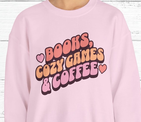 Cozy Gamer Sweatshirt | Cozy Gaming | Gamer Gifts | Cozy Gamer Aesthetic | Gifts for Gamers | Book Lover Gift | Gamer Girl