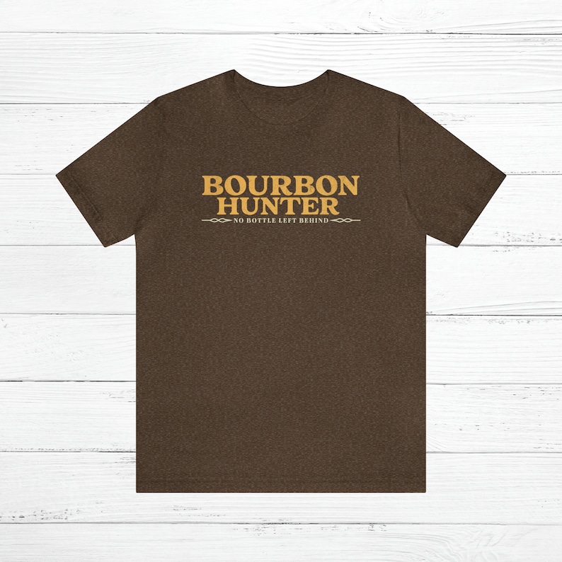 Bourbon Hunter T-Shirt: Kentucky Whiskey Lover Gift Heather Brown