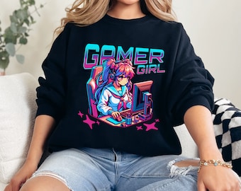 Gamer Girl Sweatshirt: Cozy Gaming Crewneck