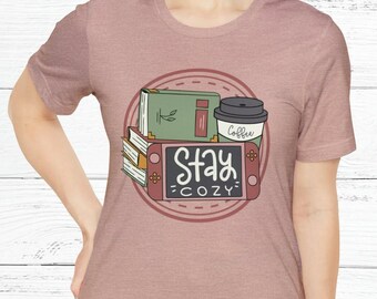 Cozy Gamer Tshirt | Cozy Gaming | Gamer Gifts | Cozy Gamer Aesthetic | Gifts for Gamers | Book Lover Gift | Gamer Girl Shirt | Switch Gamer