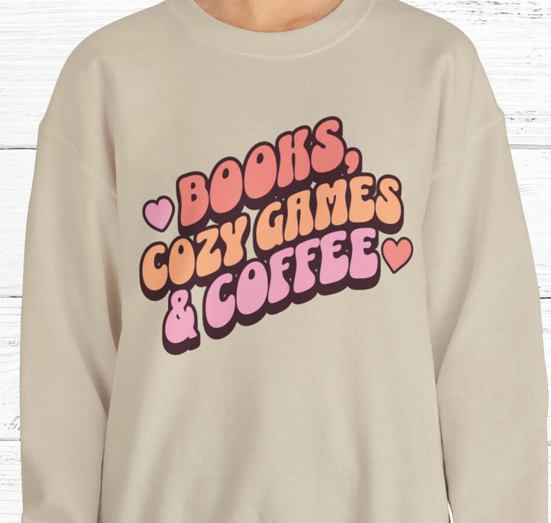 Cozy Gamer Sweatshirt | Cozy Gaming | Gamer Gifts | Cozy Gamer Aesthetic | Gifts for Gamers | Book Lover Gift | Gamer Girl image 5