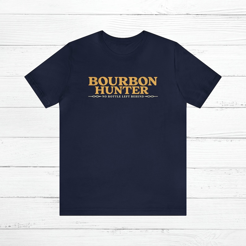 Bourbon Hunter T-Shirt: Kentucky Whiskey Lover Gift Navy