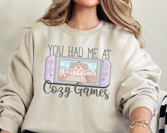 Cozy Games Sweatshirt: Unisex Gamer Gift