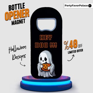 Custom Halloween Bottle Opener Magnet: Spooky Party Favors image 8
