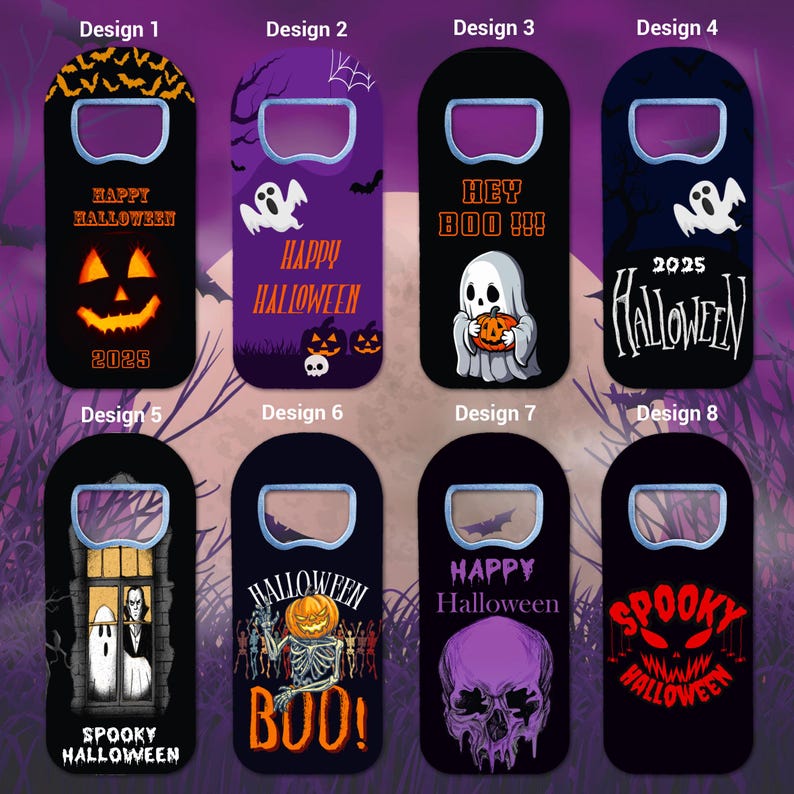 Custom Halloween Bottle Opener Magnet: Spooky Party Favors image 2
