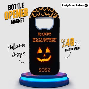 Custom Halloween Bottle Opener Magnet: Spooky Party Favors image 10