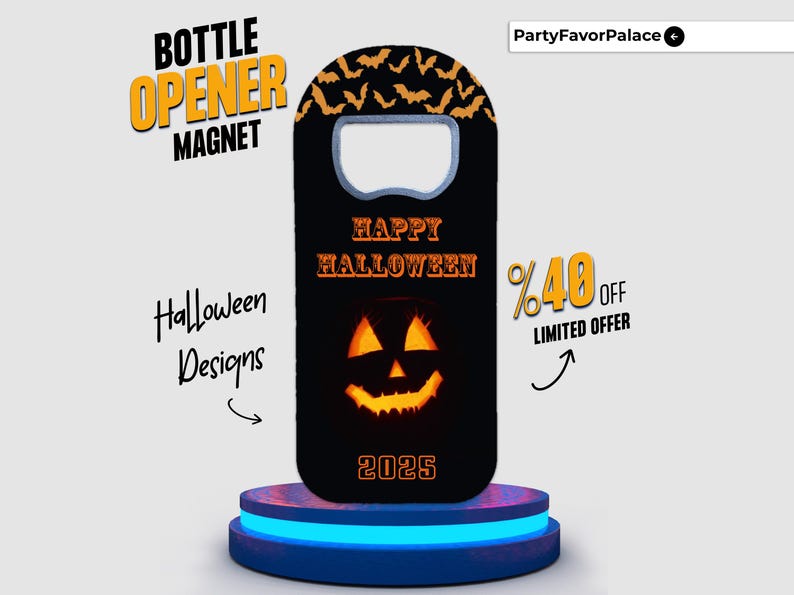 Custom Halloween Bottle Opener Magnet: Spooky Party Favors image 10