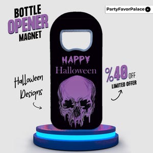Custom Halloween Bottle Opener Magnet: Spooky Party Favors image 5