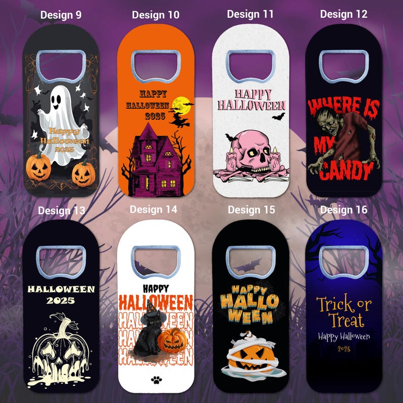 Custom Halloween Bottle Opener Magnet: Spooky Party Favors image 3