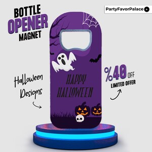 Custom Halloween Bottle Opener Magnet: Spooky Party Favors image 9