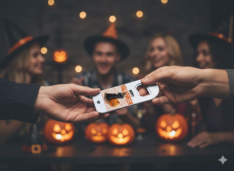 Custom Halloween Bottle Opener Magnet: Spooky Party Favors image 17