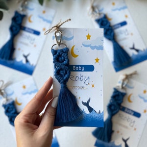 Portachiavi per baby shower all'ingrosso, bomboniere per baby shower per gli ospiti, portachiavi personalizzati, bomboniere per feste, bomboniere rustiche con candele, bomboniere per neonati maschi