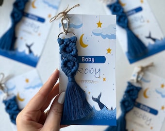 Bulk Baby Shower Keychain, Baby Shower Favors for Guests,Personalized Keychain,Party Favors Keychain , Rustic Candle Favors, Baby Boy Favors