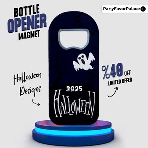 Custom Halloween Bottle Opener Magnet: Spooky Party Favors image 7