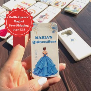 Quinceañera Favors for Guests in Bulk, Bottle Opener Magnets, Quince Años and Sweet 16 Party Favors, Quince party favors, Party gift favor