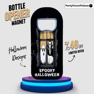 Custom Halloween Bottle Opener Magnet: Spooky Party Favors image 6