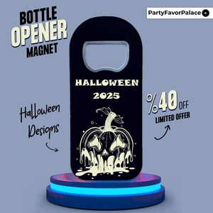 Custom Halloween Bottle Opener Magnet: Spooky Party Favors image 15