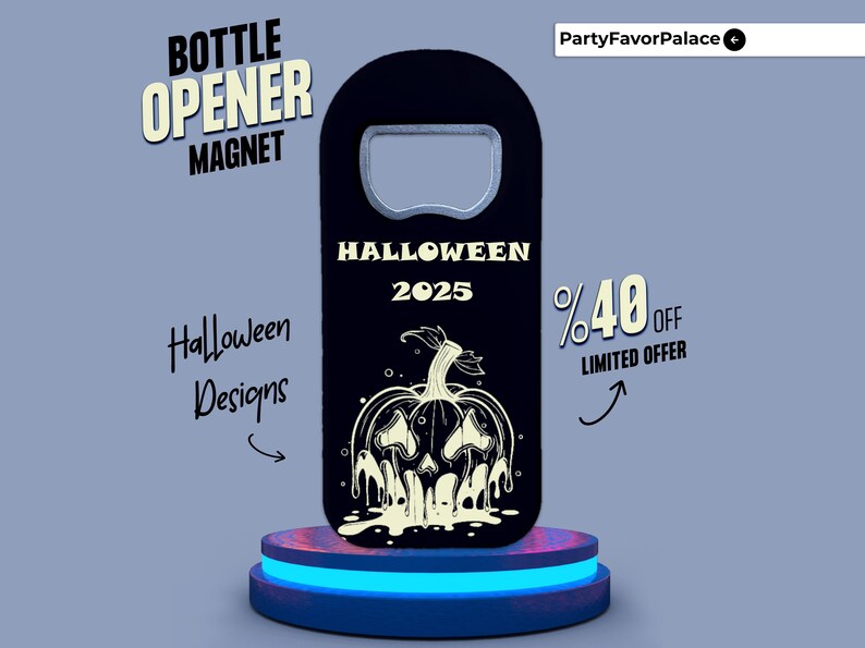 Custom Halloween Bottle Opener Magnet: Spooky Party Favors image 15