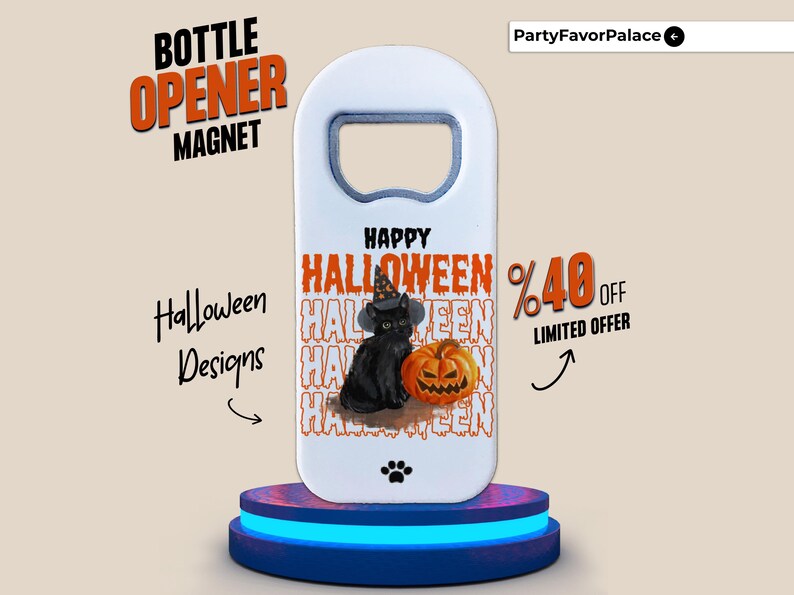 Custom Halloween Bottle Opener Magnet: Spooky Party Favors image 16