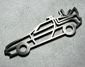 Delorean Stainless Steel Keychain Back to the Future