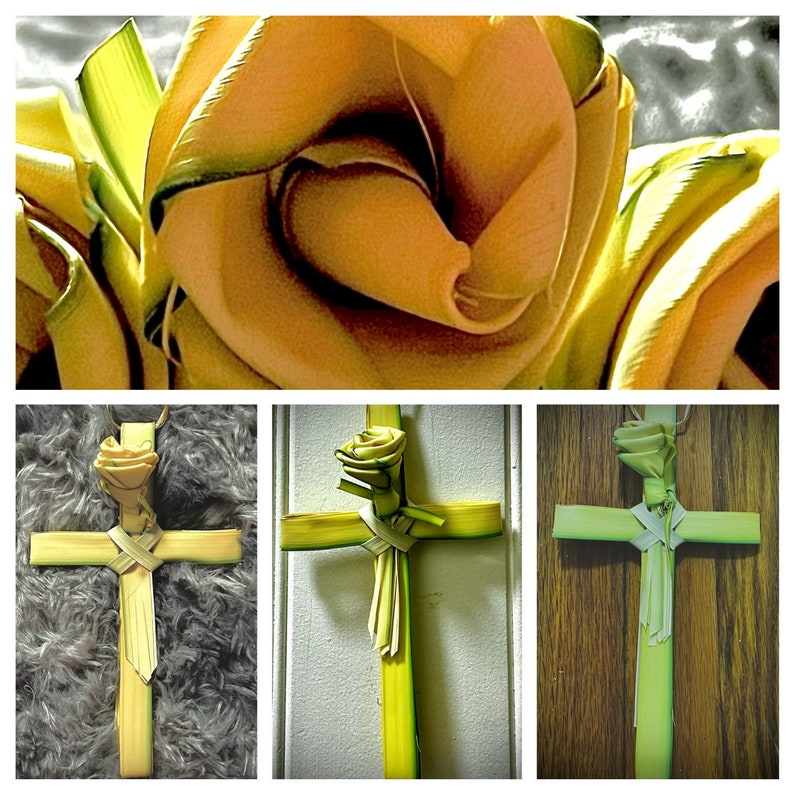 Palm Cross, Religious Gift, Religious Decor, Cross for Over Door