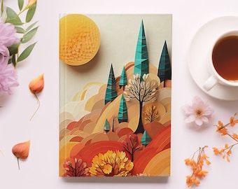 Magical Autumn Scenery Journal Notebook