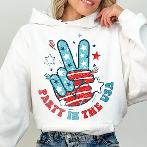 Partij in de VS Png, 4 juli Png, Fourth of July Png, USA Png, Peace Hand Usa Png, 4 juli, Usa Sublimatie Design Digitale Download