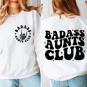 Badass Aunts Club Svg Png, Badass Aunts Sublimination, Aunts Svg, Cool Aunts Svg, Wavy Text Svg, Badass Svg, Aunts Club Svg Png, Cut File