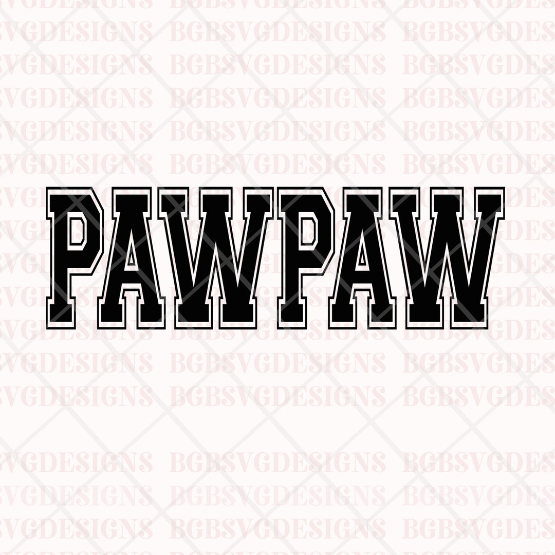 Pawpaw Svg Png, Varsity Text Svg Png, Retro Svg, Varsity Svg Png - Etsy